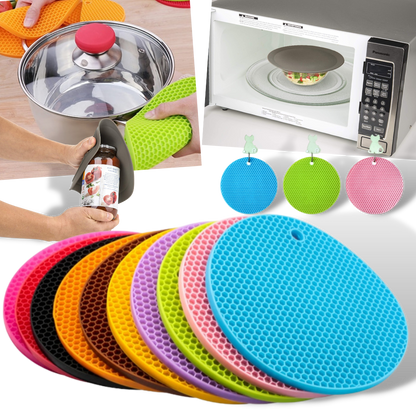 Sous-verre porte-pot en silicone