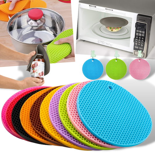 Sous-verre porte-pot en silicone