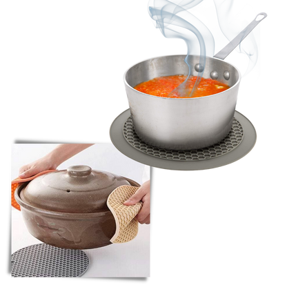 Sous-verre porte-pot en silicone