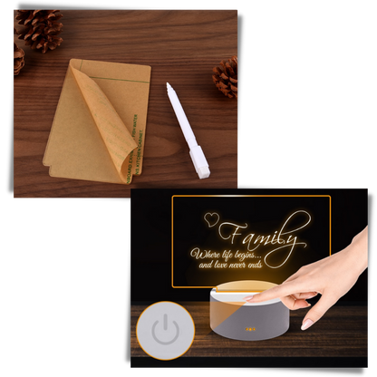 Tableau d'affichage LED avec stylo