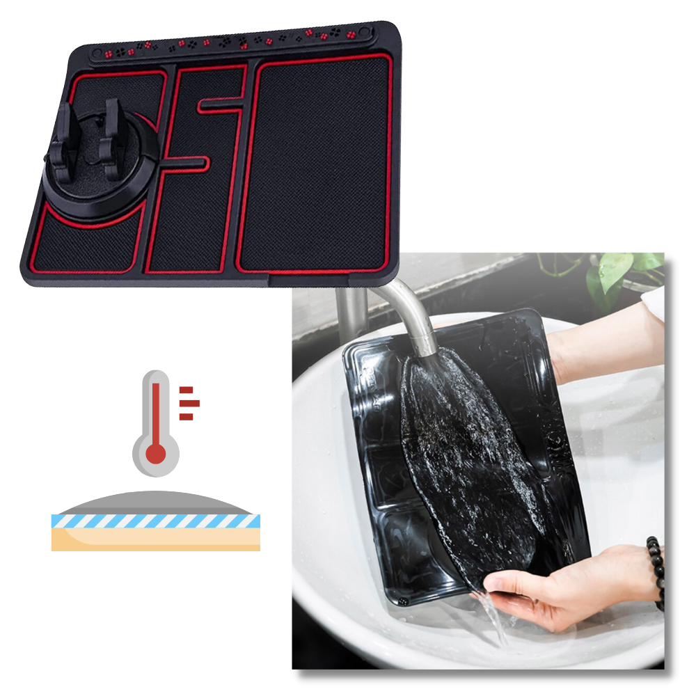 Tapis antidérapant et support de téléphone pour voiture