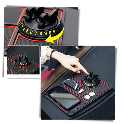 Tapis antidérapant et support de téléphone pour voiture