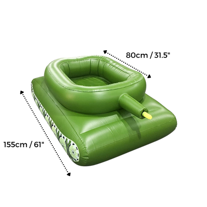 Char d'assaut gonflable pour piscine