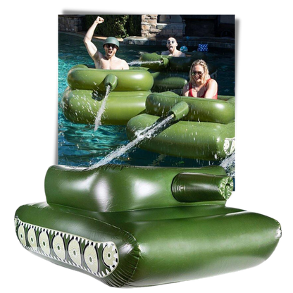 Char d'assaut gonflable pour piscine
