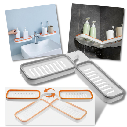 Support de rangement mural pour salle de bains