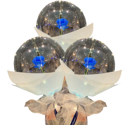 Magnifique ballon LED à rose en DIY