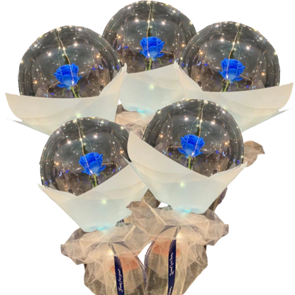 Magnifique ballon LED à rose en DIY