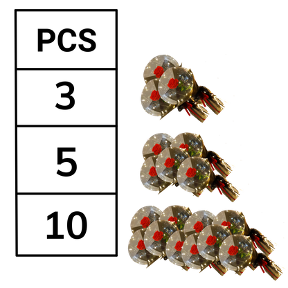 Magnifique ballon LED à rose en DIY