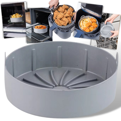 Poêle en silicone réutilisable pour friteuse à air