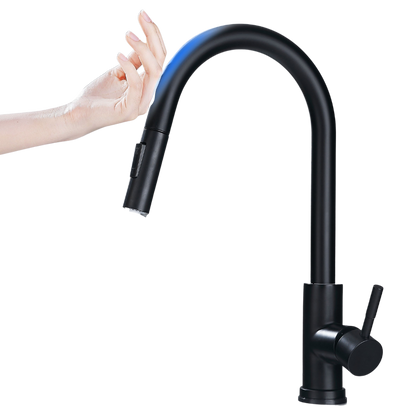 Robinet de cuisine flexible avec capteur