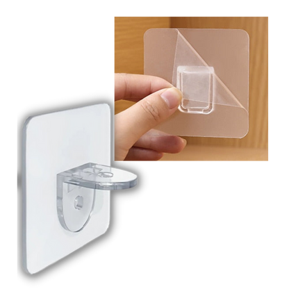 Supports d'étagères adhésifs