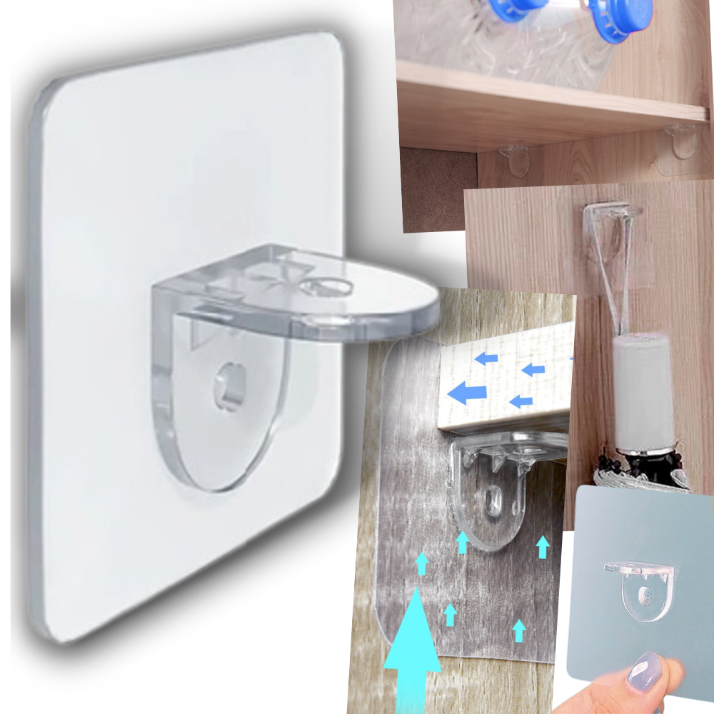 Supports d'étagères adhésifs