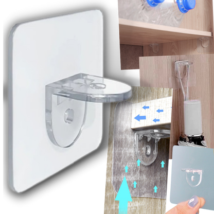 Supports d'étagères adhésifs