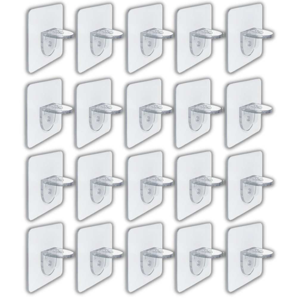 Supports d'étagères adhésifs
