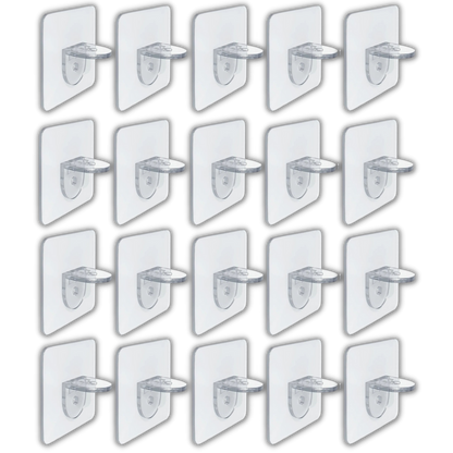 Supports d'étagères adhésifs