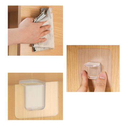 Supports d'étagères adhésifs