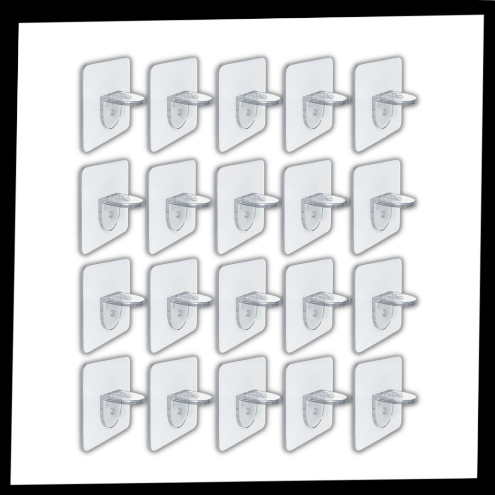 Supports d'étagères adhésifs