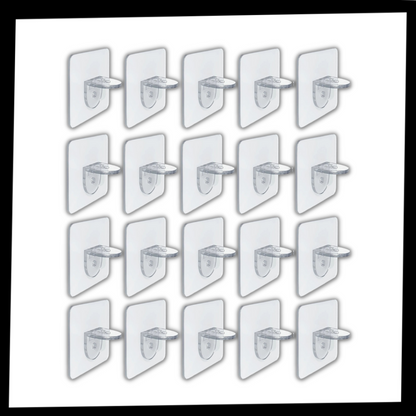 Supports d'étagères adhésifs