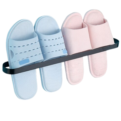 Support mural en aluminium pour pantoufles