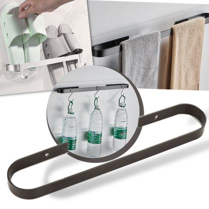 Support mural en aluminium pour pantoufles