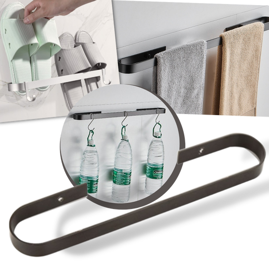 Support mural en aluminium pour pantoufles