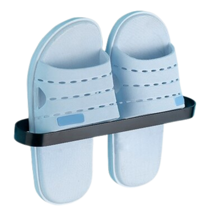 Support mural en aluminium pour pantoufles