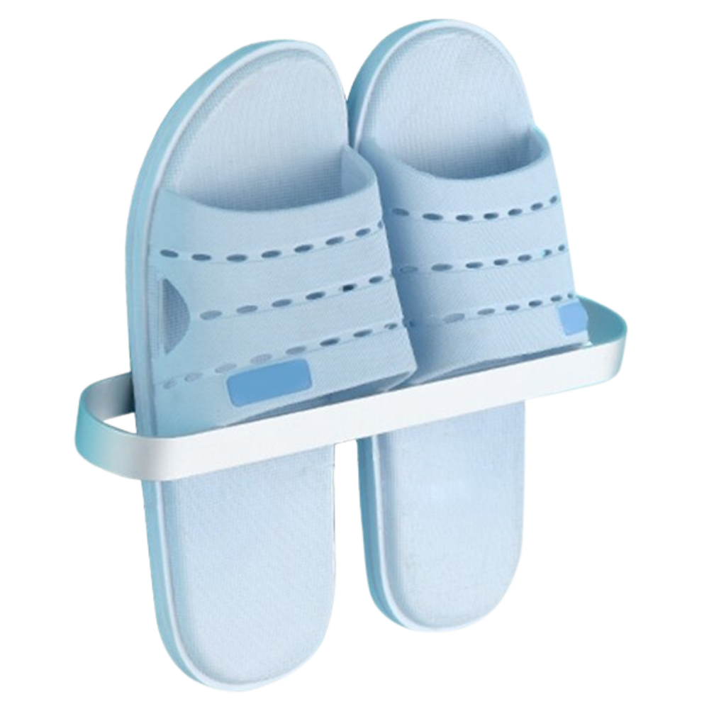 Support mural en aluminium pour pantoufles