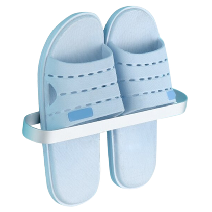 Support mural en aluminium pour pantoufles