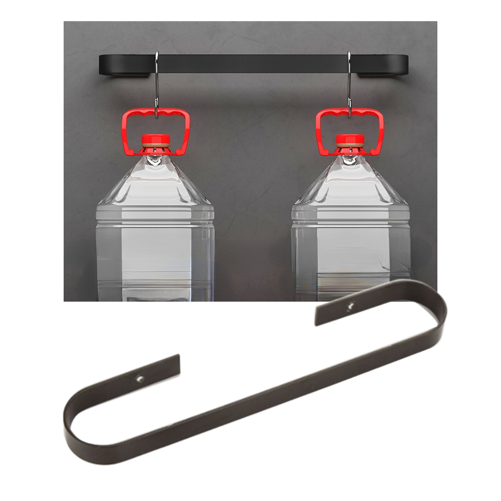 Support mural en aluminium pour pantoufles