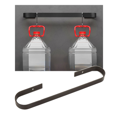 Support mural en aluminium pour pantoufles