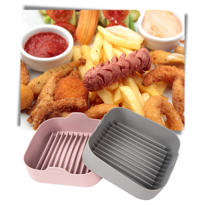 Poêle carré en silicone écologique