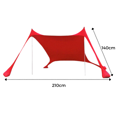 Tente d'ombrage légère pour la plage