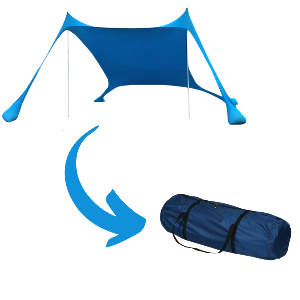 Tente d'ombrage légère pour la plage