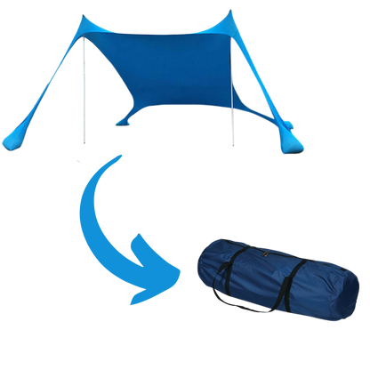 Tente d'ombrage légère pour la plage