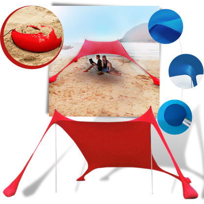 Tente d'ombrage légère pour la plage