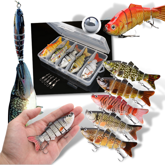 Lot de leurres de pêche artificiels Wobbler