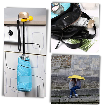 Parapluie de poche avec protection UV