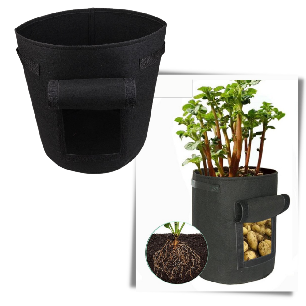 Pochette en tissu pour jardinière de légumes