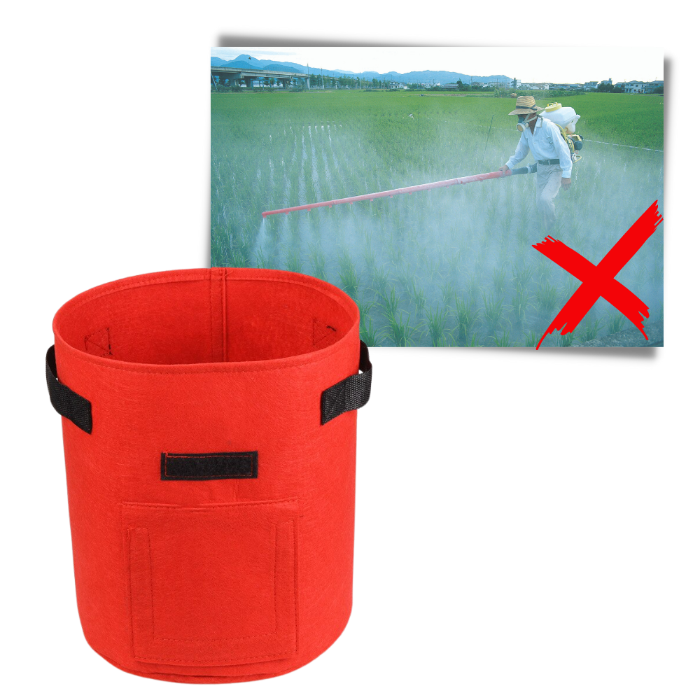 Pochette en tissu pour jardinière de légumes