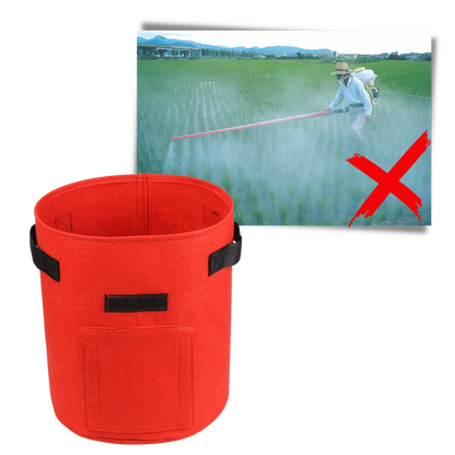 Pochette en tissu pour jardinière de légumes