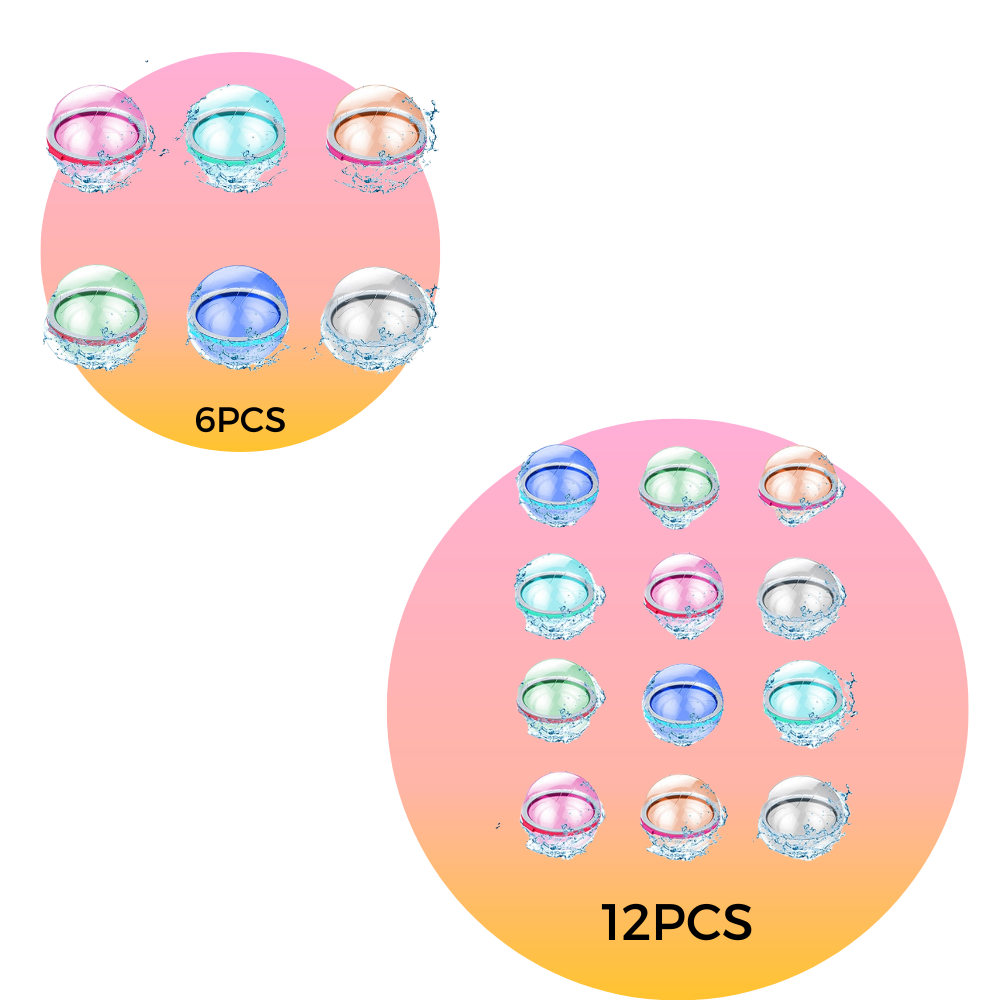 Pack de ballons d'eau réutilisables