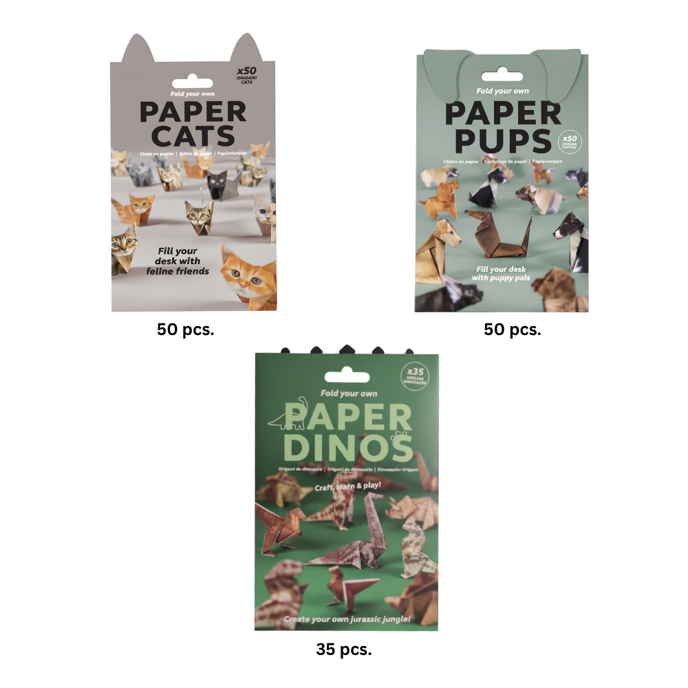 Papier origami 3D d'animaux