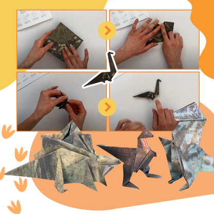 Papier origami 3D d'animaux