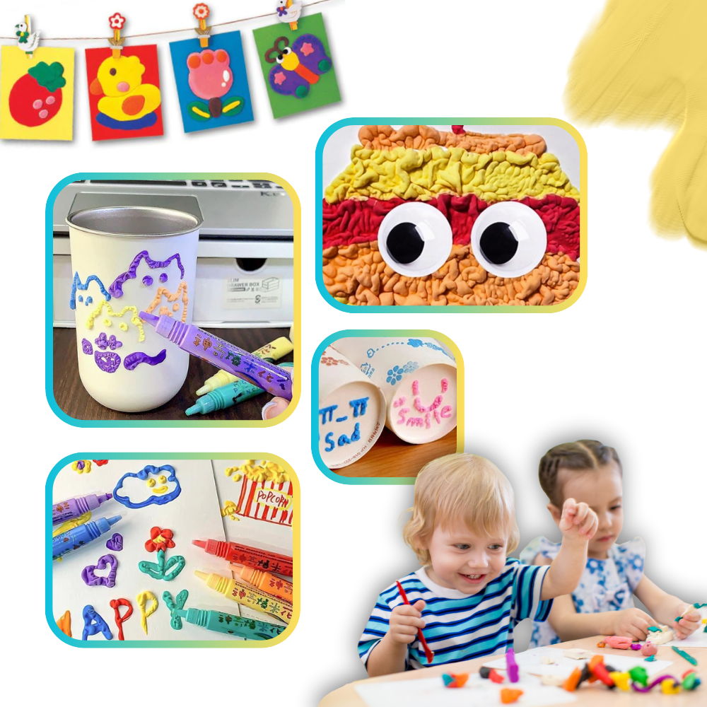 Stylo Pop Corn avec effet 3D