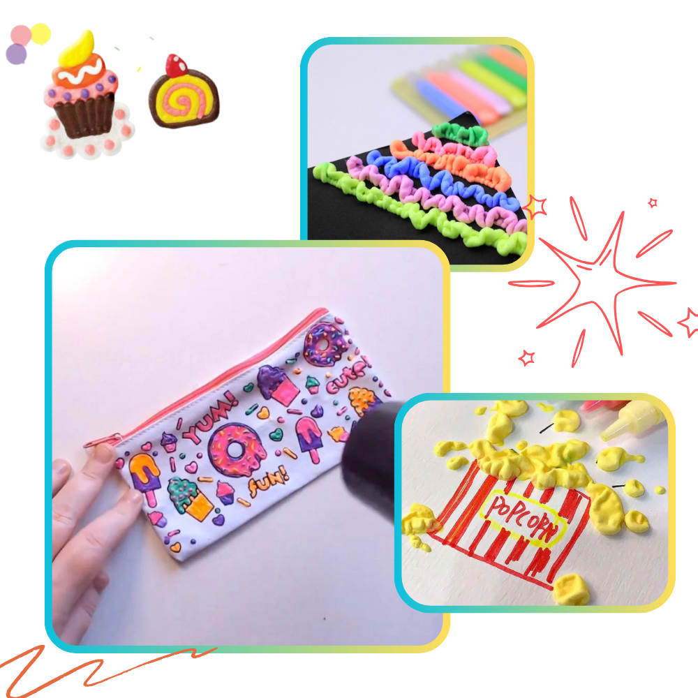 Stylo Pop Corn avec effet 3D