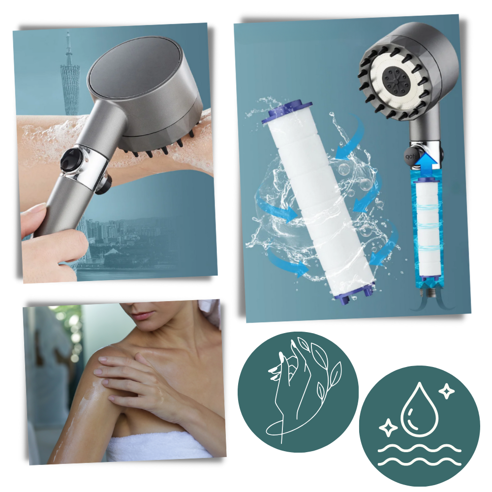 Pommeau de douche haute pression 4 en 1
