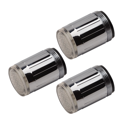 Buse de robinet avec capteur de température à couleur changeante