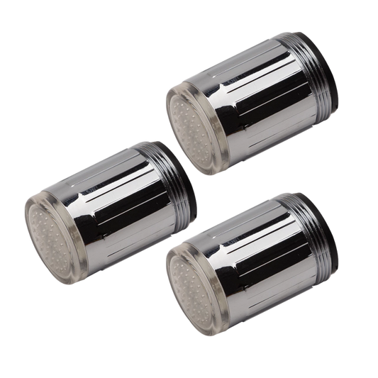 Buse de robinet avec capteur de température à couleur changeante