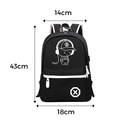 Sac à dos lumineux pour ordinateur portable