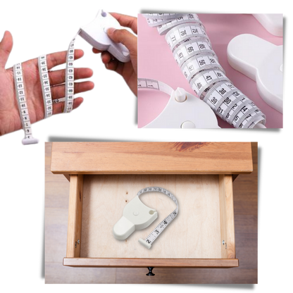 Mètre ruban automatique télescopique à auto-serrage